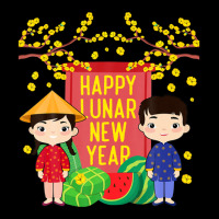 Ao Dai Kids Happy Lunar New Year | Vietnamese New Year 2023 Cropped Sweater | Artistshot