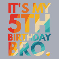 It S My 5th Birthday Bro Fifth Birthday Party For Boys Girls Tank Dress | Artistshot