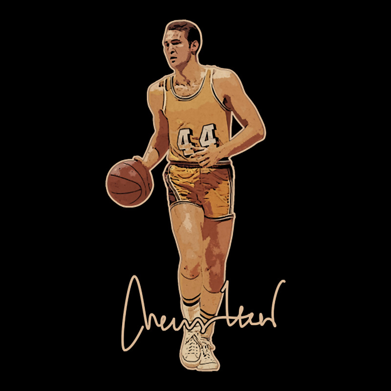 Jerry West Mr Clutch Basketball Legend Signature Vintage Retro 80s 90s
