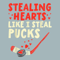 Stealing Heart Like I Steal Pucks Valentines Day Hockey T Shirt Unisex Sherpa-lined Denim Jacket | Artistshot