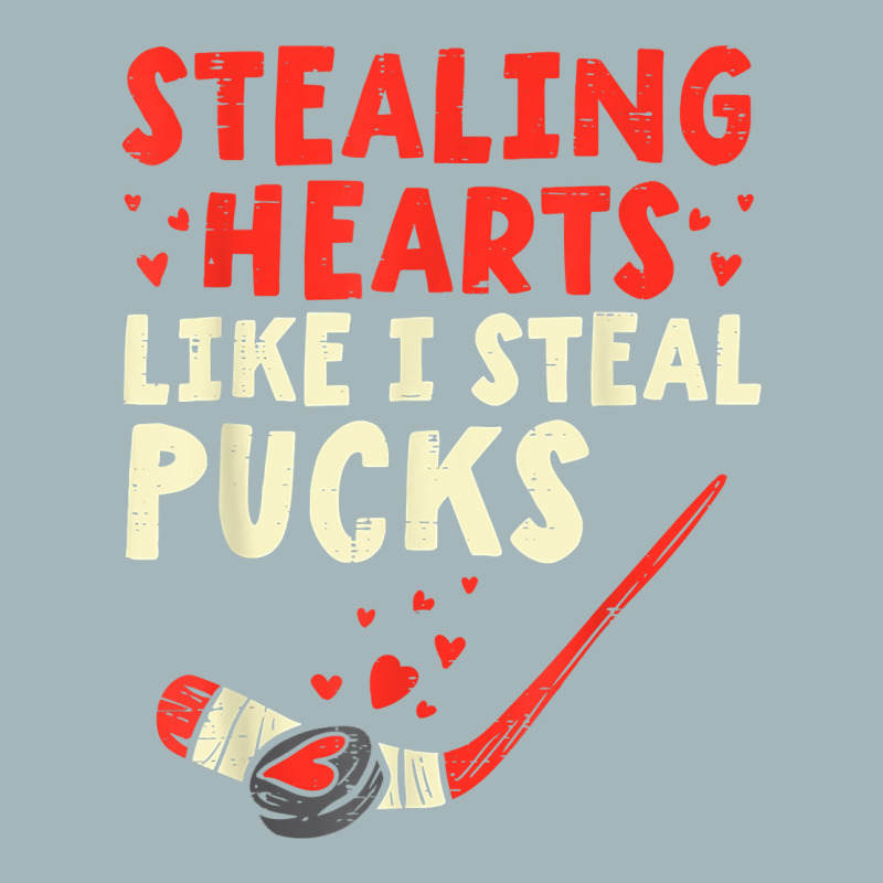 Stealing Heart Like I Steal Pucks Valentines Day Hockey T Shirt Unisex Sherpa-lined Denim Jacket | Artistshot