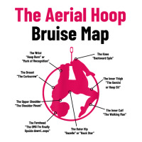 The Aerial Hoop Bruise Map Acrobatics Gymnastics Sports T Shirt V-neck Tee | Artistshot