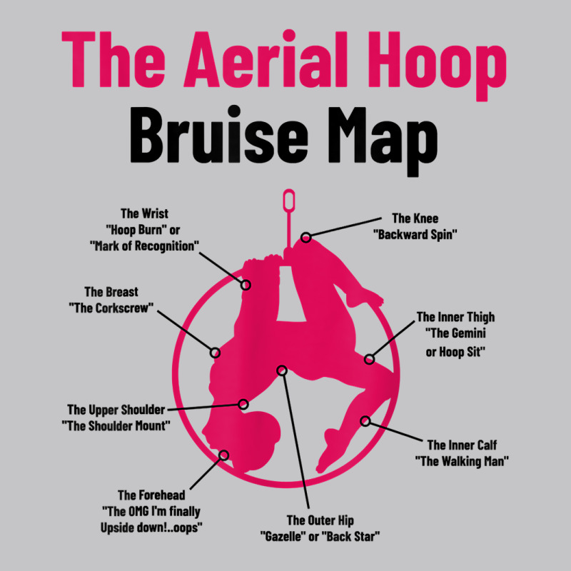 The Aerial Hoop Bruise Map Acrobatics Gymnastics Sports T Shirt Baby Bodysuit by deemerx8lmshare | Artistshot