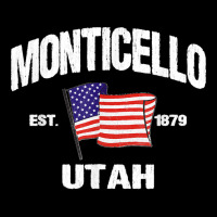 Monticello Utah Ut Usa Stars & Stripes Vintage Style Adjustable Cap | Artistshot