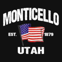 Monticello Utah Ut Usa Stars & Stripes Vintage Style Graphic T-shirt | Artistshot