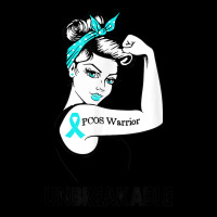 Pcos Warrior Unbreakable Gift Pcos Awareness V-neck Tee | Artistshot