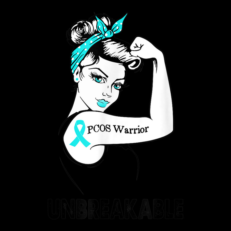 Pcos Warrior Unbreakable Gift Pcos Awareness V-neck Tee | Artistshot