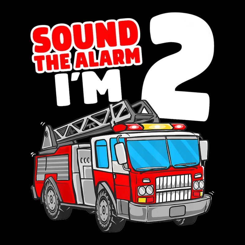 Kids Fire Truck 2 Year Old Firefighter 2nd Birthday Boy Toddler Maternity Scoop Neck T-shirt by AlejandroArtist | Artistshot