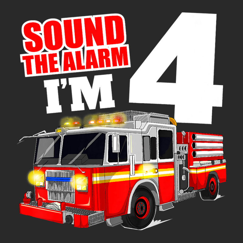 Kids Fire Truck 4th Birthday Boy Firefighter 4 Year Old Toddler T-shirt by AlejandroArtist | Artistshot