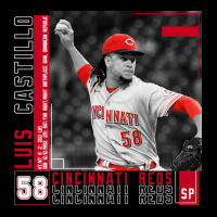 Luis Castillo Baseball Edit Tapestries Reds V-neck Tee | Artistshot