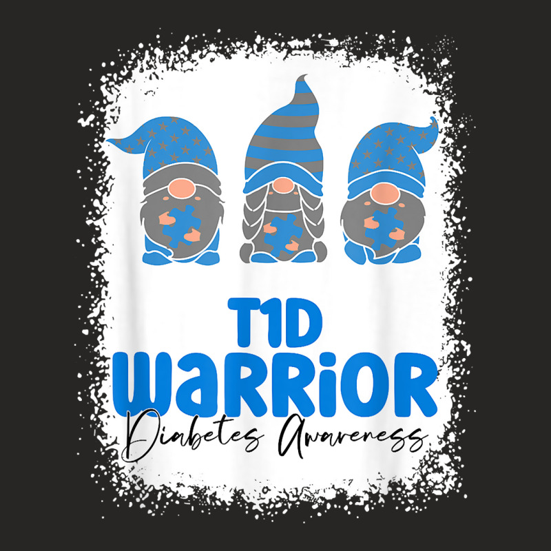 Type 1 Diabetes Warrior T1d Awareness Month Gnomes T Shirt Ladies Fitted T-Shirt by maryannmjra8 | Artistshot