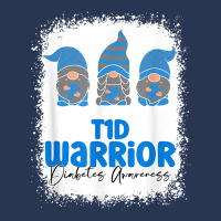 Type 1 Diabetes Warrior T1d Awareness Month Gnomes T Shirt Ladies Denim Jacket | Artistshot