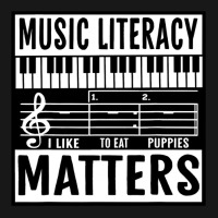 Music Literacy Matters I Like To Eat Puppies Music Meme Flannel Shirt | Artistshot