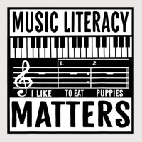 Music Literacy Matters I Like To Eat Puppies Music Meme Pocket T-shirt | Artistshot