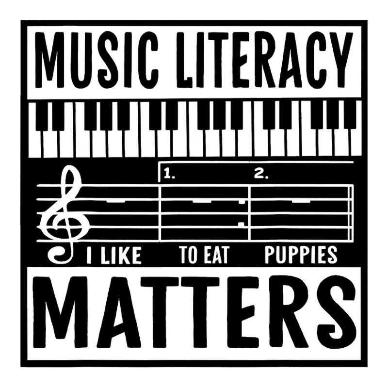 Music Literacy Matters I Like To Eat Puppies Music Meme Long Sleeve Shirts by HayleyArtist | Artistshot