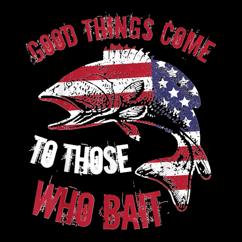 Funny Fishing Phrase Good Things Come To Those Who Bait Men's 3/4 Sleeve Pajama Set | Artistshot