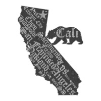 California Bear State Map Vintage Distressed Look Stainless Steel Water Bottle | Artistshot