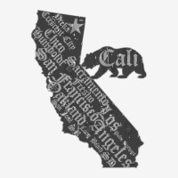 California Bear State Map Vintage Distressed Look License Plate Frame | Artistshot