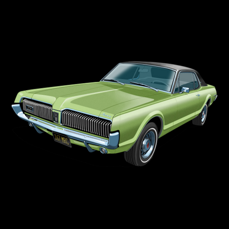 1967 Mercury Cougar In Lime Frost Five V-Neck Tee by StefanyIveson | Artistshot