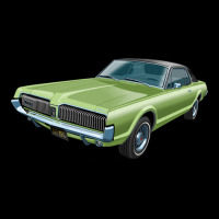 1967 Mercury Cougar In Lime Frost Five Men's Long Sleeve Pajama Set | Artistshot