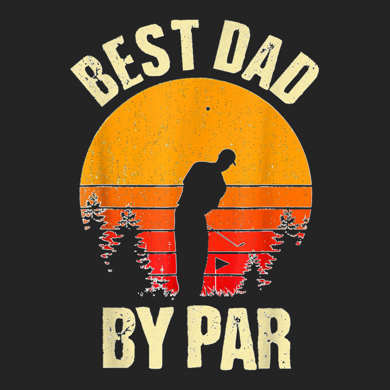 Funny Father's Day Best Dad By Par Golf Lover Vintage 3/4 Sleeve Shirt | Artistshot