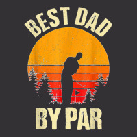 Funny Father's Day Best Dad By Par Golf Lover Vintage Vintage Hoodie | Artistshot