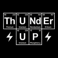 Thunder Up Periodic Table Navy Adjustable Cap | Artistshot