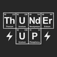 Thunder Up Periodic Table Navy Ladies Fitted T-shirt | Artistshot