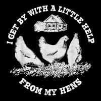 Funny Farmer I Get By With A Little Help From My Hens Men's Long Sleeve Pajama Set | Artistshot