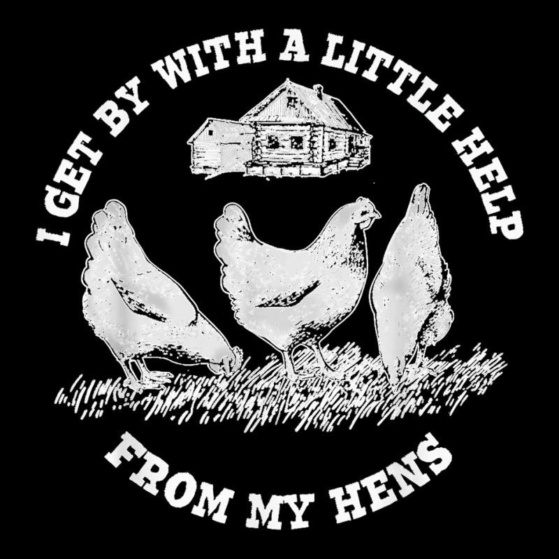 Funny Farmer I Get By With A Little Help From My Hens Men's Long Sleeve Pajama Set | Artistshot