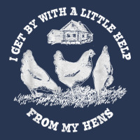 Funny Farmer I Get By With A Little Help From My Hens Men Denim Jacket | Artistshot