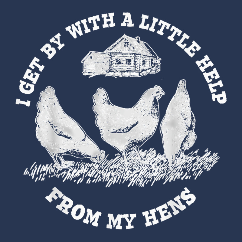 Funny Farmer I Get By With A Little Help From My Hens Men Denim Jacket | Artistshot