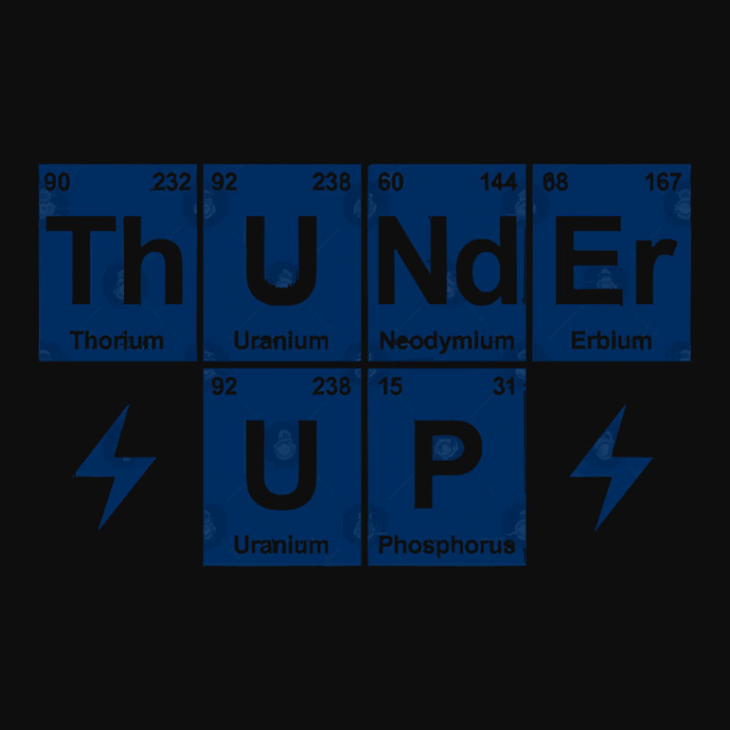 Thunder Up Periodic Table Orange Crop Top by CaridadAlstott | Artistshot