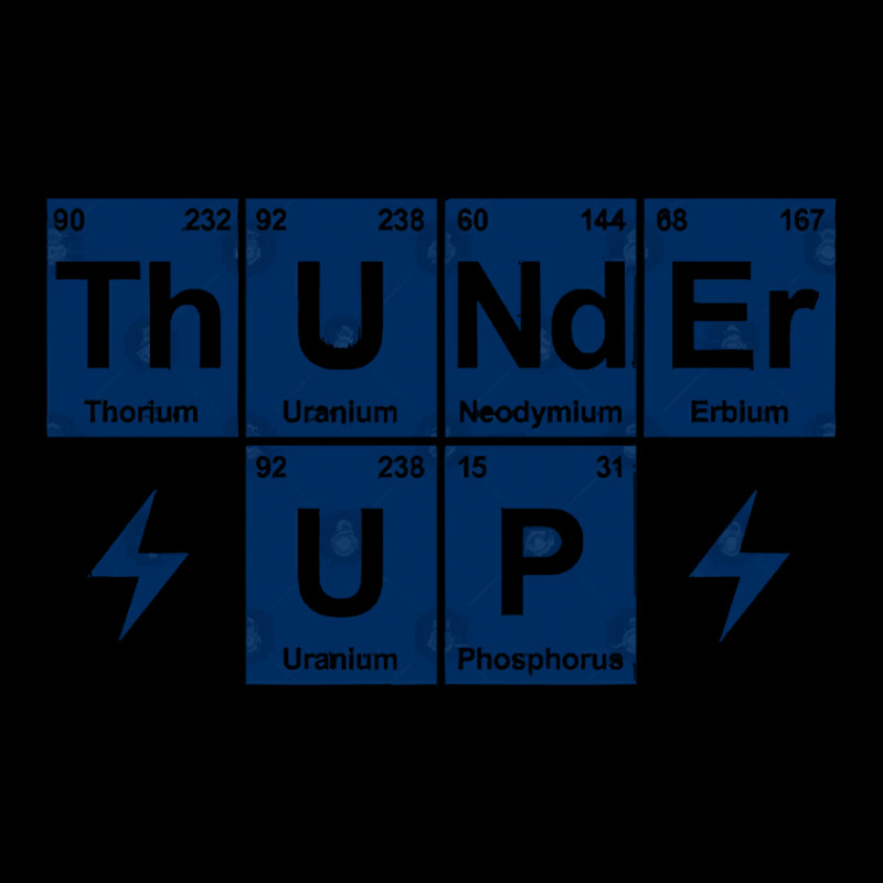 Thunder Up Periodic Table Orange Cropped Sweater by CaridadAlstott | Artistshot