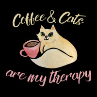 Coffee And Cats Are My Therapy Cropped Sweater | Artistshot