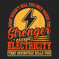 Funny Electricity Electrical Lineman Electrician 3/4 Sleeve Shirt | Artistshot