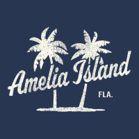 Amelia Island Florida Vintage 70s Palm Trees Ladies Denim Jacket | Artistshot