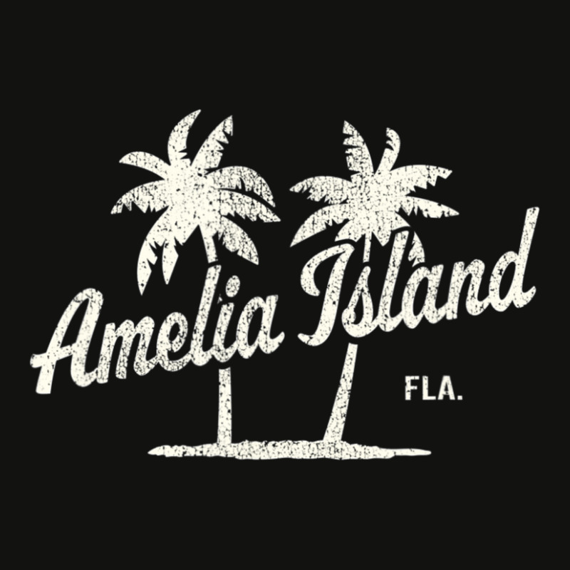 Amelia Island Florida Vintage 70s Palm Trees Scorecard Crop Tee by michaelyounger19 | Artistshot