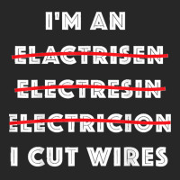 Funny Electrician I Cut Wires Spelling Mistakes Electrician Men's T-shirt Pajama Set | Artistshot