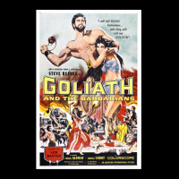 Vintage Hollywood Nostalgia Goliath And The Barbarians Film Movie Adve Adjustable Cap | Artistshot