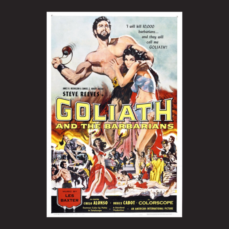 Vintage Hollywood Nostalgia Goliath And The Barbarians Film Movie Adve Vintage Cap by AmyJeanKemmer | Artistshot