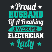 Electricity Electrical Lineman Electrician Husband Crewneck Sweatshirt | Artistshot