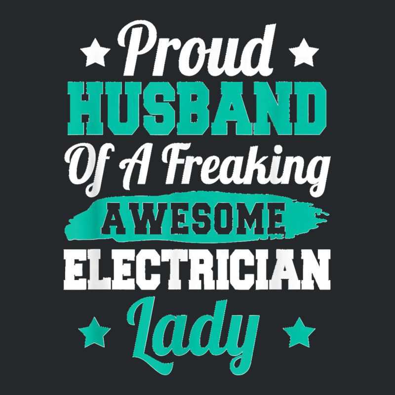 Electricity Electrical Lineman Electrician Husband Crewneck Sweatshirt | Artistshot