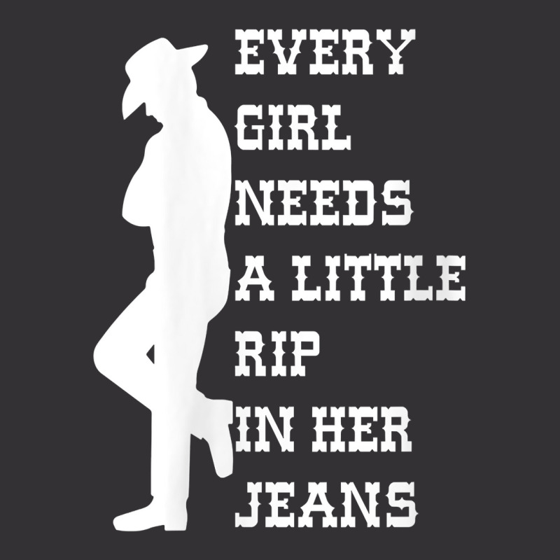 Womens Every Girl Needs A Little Rip In Her Jeans V Neck T Shirt Vintage Short | Artistshot