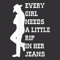 Womens Every Girl Needs A Little Rip In Her Jeans V Neck T Shirt Vintage Hoodie And Short Set | Artistshot