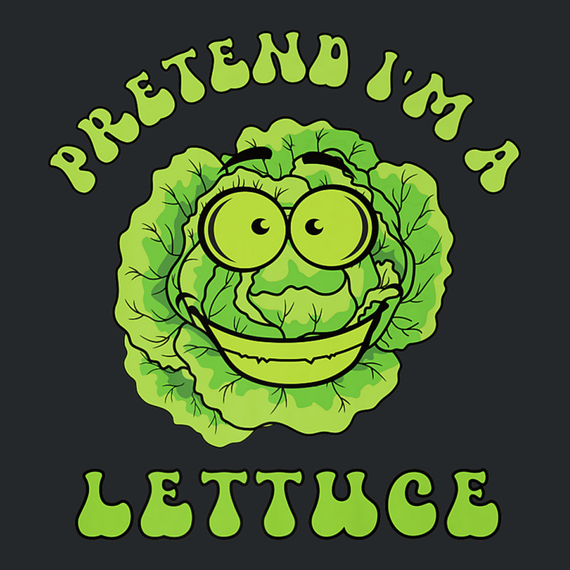 Pretend I'm A Lettuce Retro Wavy Text Premium Crewneck Sweatshirt | Artistshot