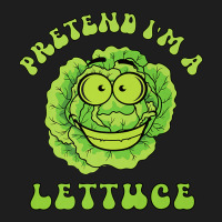 Pretend I'm A Lettuce Retro Wavy Text Premium Classic T-shirt | Artistshot