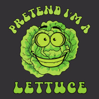 Pretend I'm A Lettuce Retro Wavy Text Premium Vintage Hoodie | Artistshot