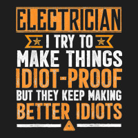 Funny Electrician Art Men Dad Lineman Electronics Engineers Classic T-shirt | Artistshot