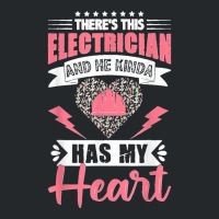 Electrician Wife Electrician Has My Heart Lineman Girlfriend Crewneck Sweatshirt | Artistshot